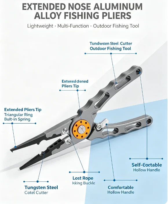 Aluminum Alloy Long Nose Fishi - đánh giá và giá Fishing Line Cutter