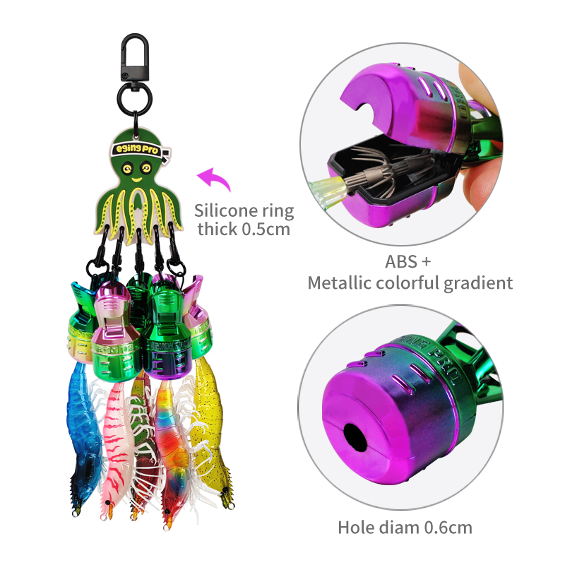 New Electroplating Squid Jig B - đánh giá và giá Fishing Line Dispenser
